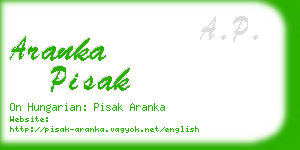 aranka pisak business card